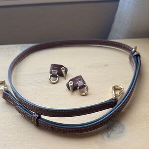 Brown Leather Strap with Gold Hardware
